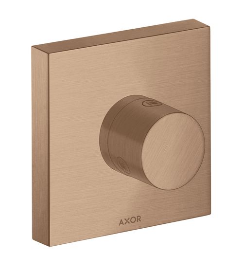 AXOR-HG-AXOR-ShowerSolutions-Ab-und-Umstellventil-Trio-Quattro-120-120-Unterputz-Brushed-Red-Gold-10932310 gallery number 1